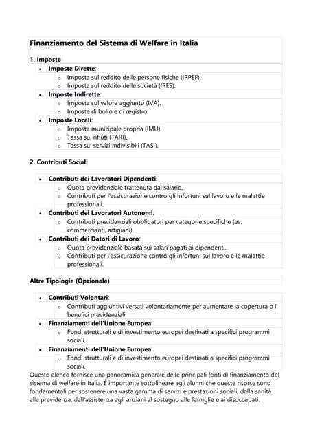 illustrazione schematica del sistema di welfare genitoriale in Italia