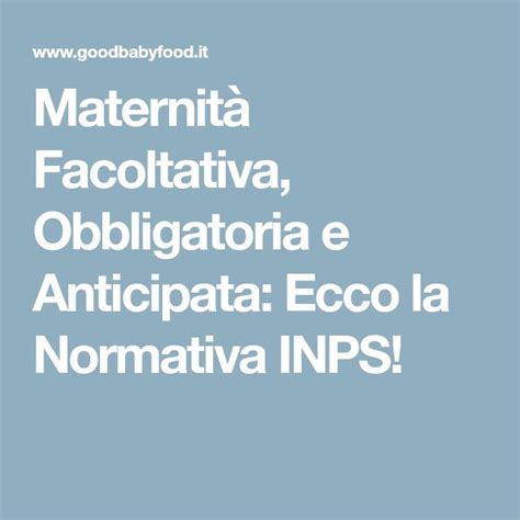 Illustrazione che mostra le differenze tra maternità obbligatoria, facoltativa e anticipata