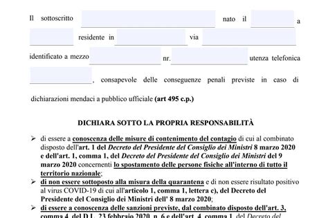 Schema Legale Autocertificazione