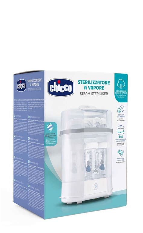 illustrazione di un biberon sterilizzato con vapore