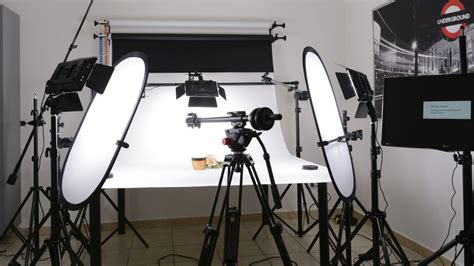 Dettaglio di un set fotografico professionale