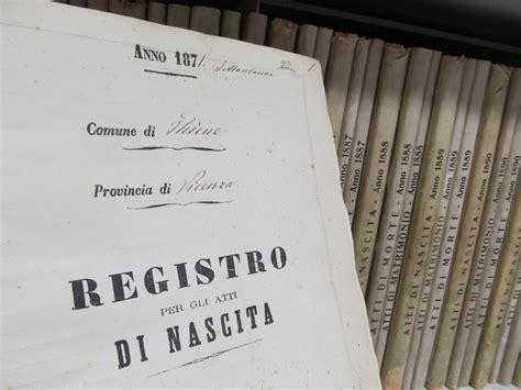 Archivio comunale con registri di stato civile