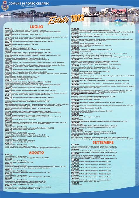 Mappa dell'area eventi del Vista Festival a Porto Cesareo