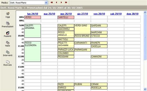 calendario con appuntamenti per le visite del neonato