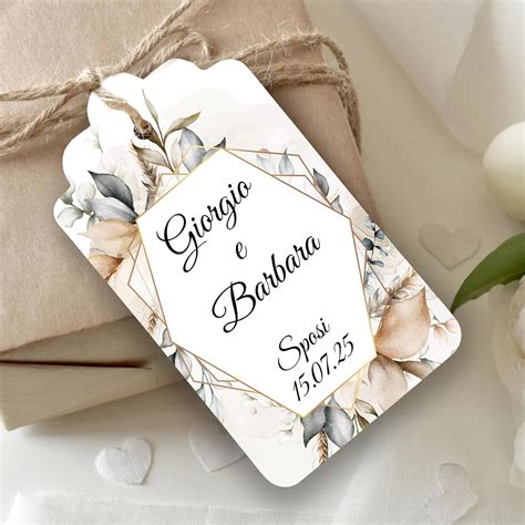 Esempi di etichette personalizzate per bomboniere