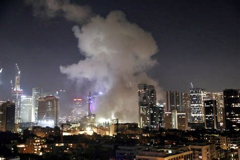 Rafah skyline under attack