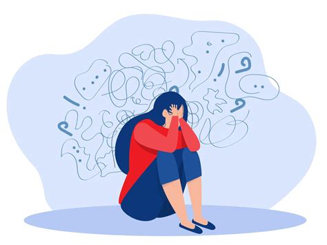 Illustrazione donna con pensieri contrastanti sulla gravidanza