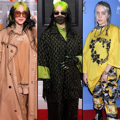Billie Eilish's distinctive fashion style