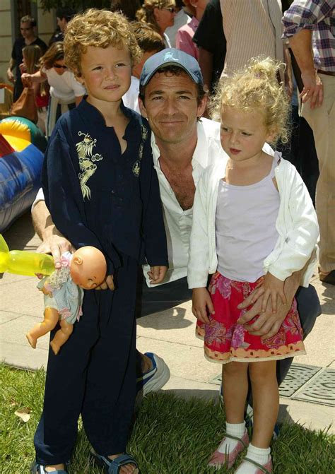 Luke Perry con i figli