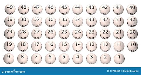 Lotto numbers grid