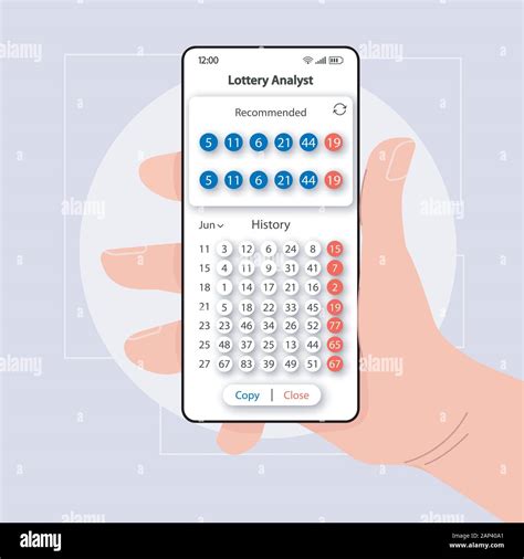 Calculator interface for lotto numbers