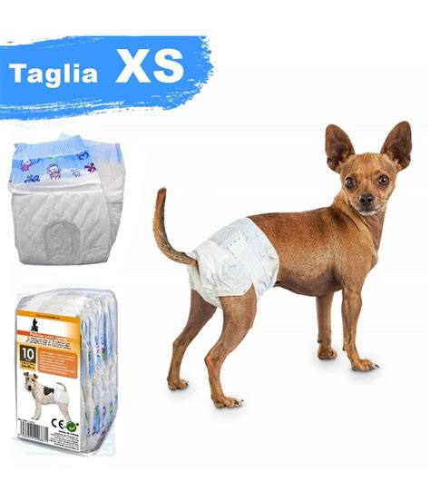 Pannolini umani adattati per cani