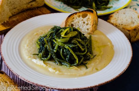 Piatto tipico salentino: Fave Nette e Cicoria