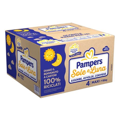 confezione di pannolini Pampers Sole e Luna