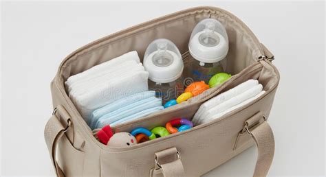 Contents of a well-organized diaper bag