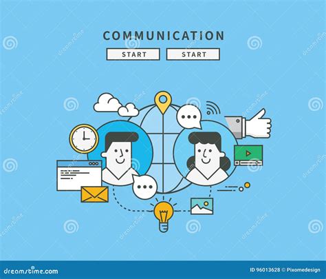 Illustrazione concettuale della comunicazione moderna
