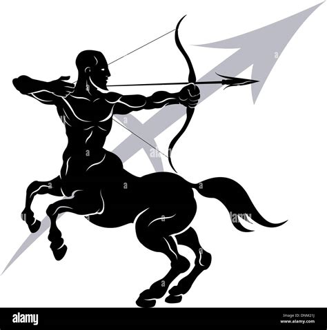 rappresentazione artistica del centauro arciere simbolo del Sagittario