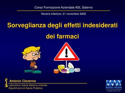 Illustrazione degli effetti indesiderati comuni dei farmaci