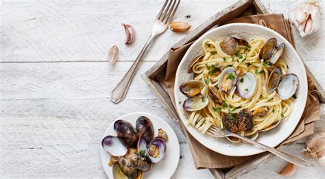 Infografica sulle proprietà nutrizionali delle vongole