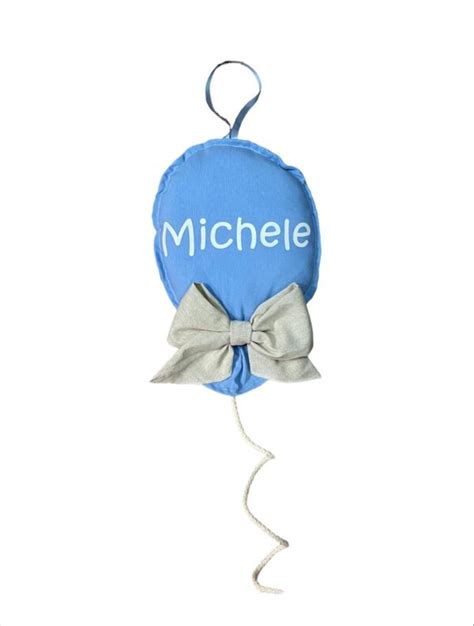 Fiocco Nascita a Forma di Palloncino Personalizzato