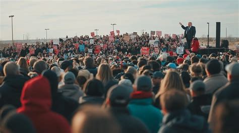 Image of public debate or political rally