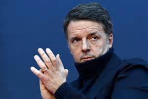 Ritratto fotografico di Matteo Renzi in un contesto istituzionale