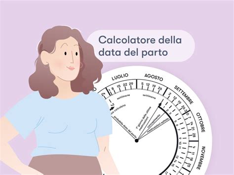Interfaccia di un calcolatore della data presunta del parto online
