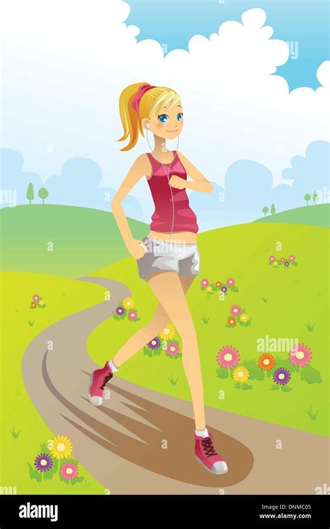 Una donna che corre in un parco con un passeggino sportivo
