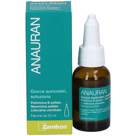 Anauran gocce auricolari flacone e contagocce