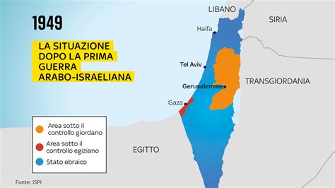 Mappa dei confini del 1947 e della linea Verde del 1967