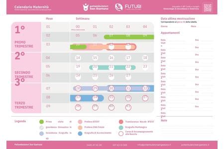 Brochure o copertina di un'Agenda di Gravidanza del Piemonte