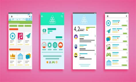 Interfaccia utente di una moderna app per la gravidanza