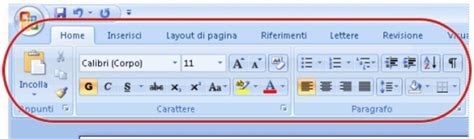 Interfaccia di Word con opzioni di modifica testo e immagini