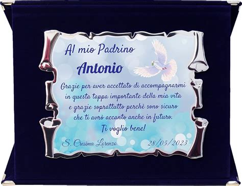 Regali significativi per Padrino e Madrina di Cresima