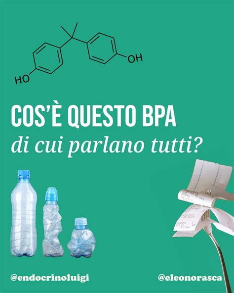 Struttura chimica del Bisfenolo A e esempi di prodotti che lo contengono