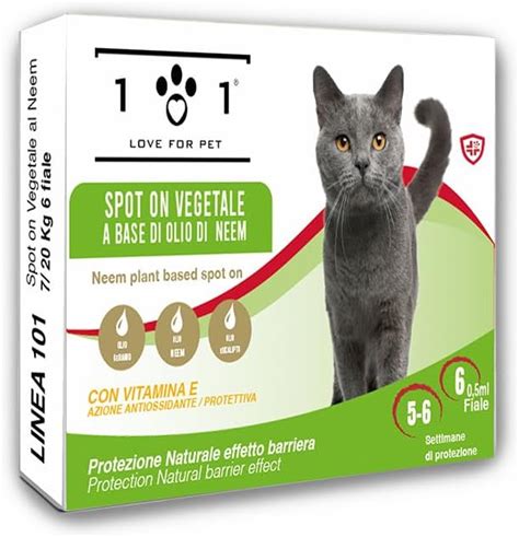 Applicazione di spot-on sul gatto