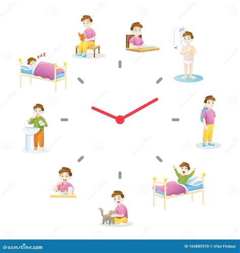 schema che collega le icone della famiglia alle icone di attività quotidiane e cura personale