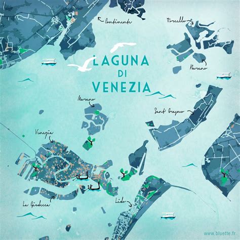 Illustrazione della Laguna di Venezia con antiche imbarcazioni