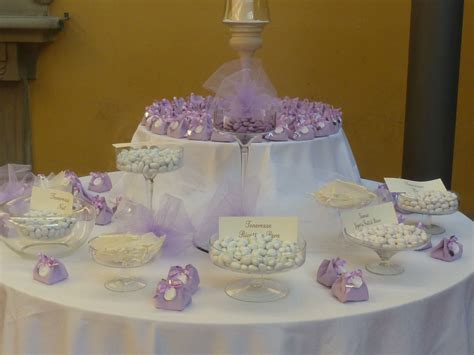 Tavolo con confettata nascita azzurra e rosa