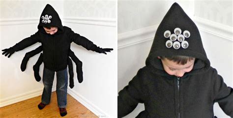 Bambino vestito da ragno fai da te
