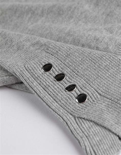 Maglione da allattamento con bottoni a pressione frontali