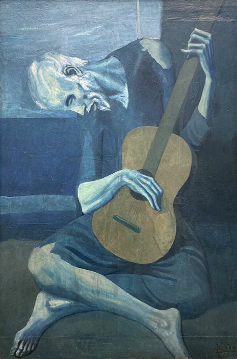 Vecchio Chitarrista, opera del Periodo Blu di Picasso