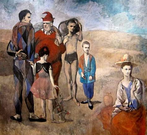 La famiglia di saltimbanchi, opera del Periodo Rosa di Picasso