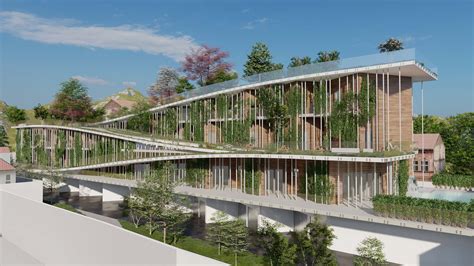 struttura agrituristica con architettura sostenibile e orti didattici