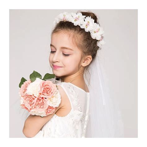 Coroncina di fiori per damigella bambina