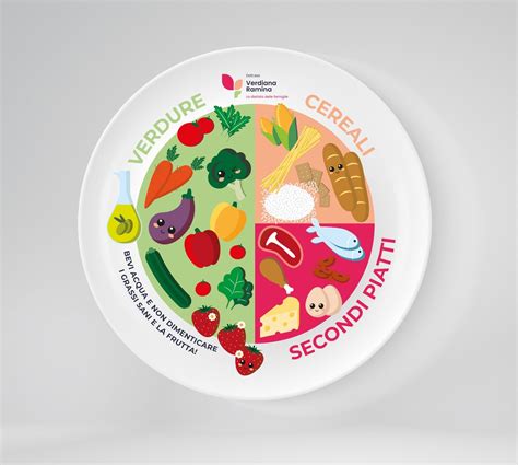 piatto unico colorato per bambini