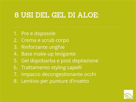 infografica sulle proprietà del gel di aloe vera per la pelle dei bambini