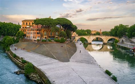 Ricostruzione di mole sul Tevere