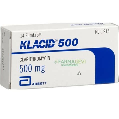 Flacone di Klacid sciroppo con siringa dosatrice
