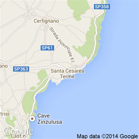 Mappa del Comune di Santa Cesarea Terme
